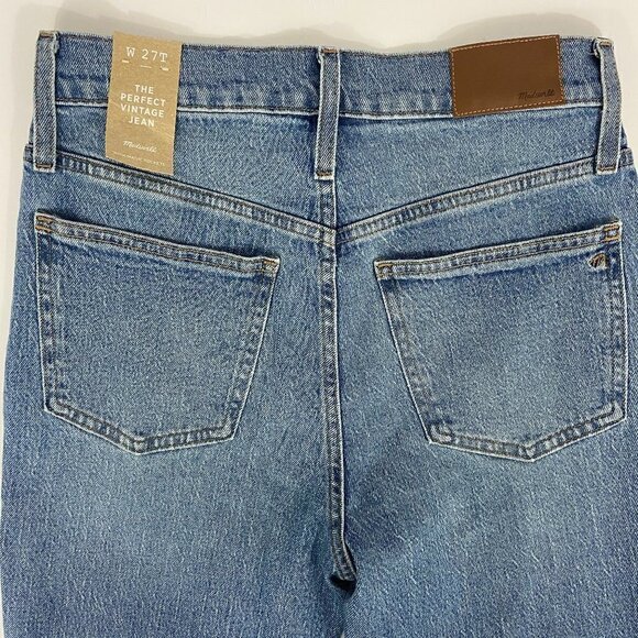 Madewell The Perfect Vintage Jean Women's Size 27 (28 x 31) High Rise Light NWT - Picture 7 of 12